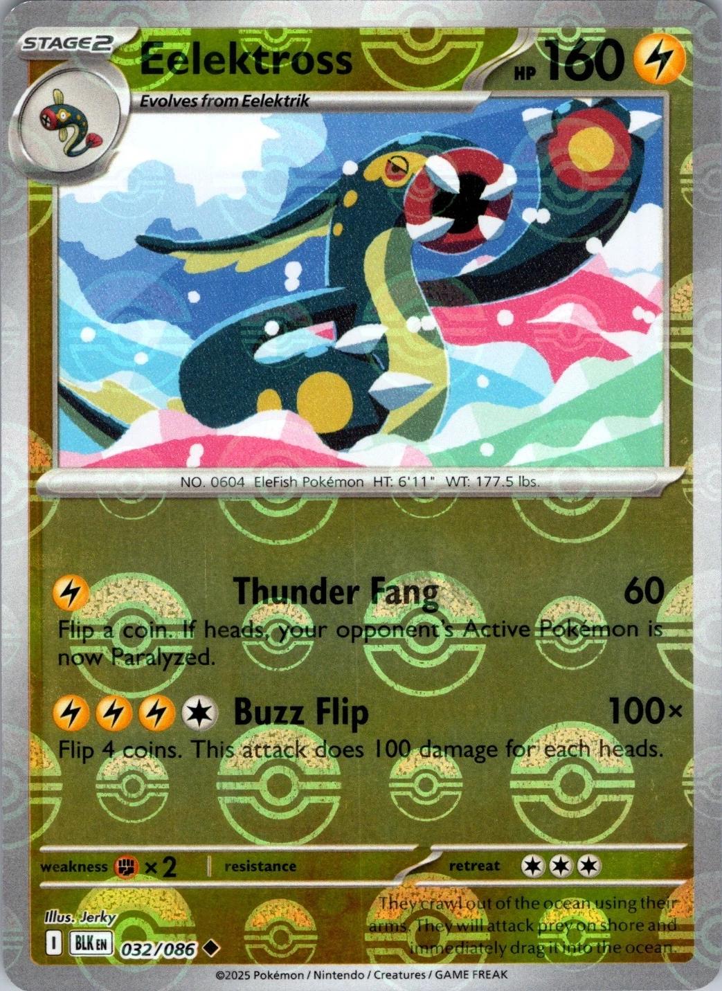 Black Bolt Eelektross [Poke-Ball] Pokémon card